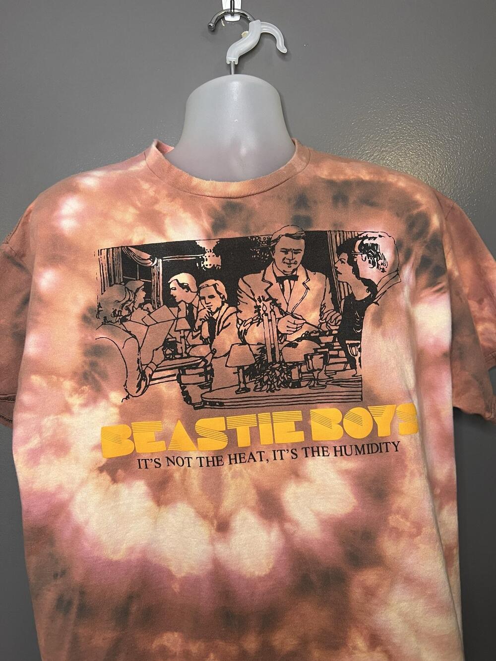Beastie Boys Shirt Mens XL Brown Tie Dye Heat Humidity Graphic Band Tee Music